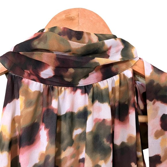 T TAHARI NWT Size 12 Zippered Side Neck Tie Lined Sleeveless Mock Neck D… - Picture 7 of 14